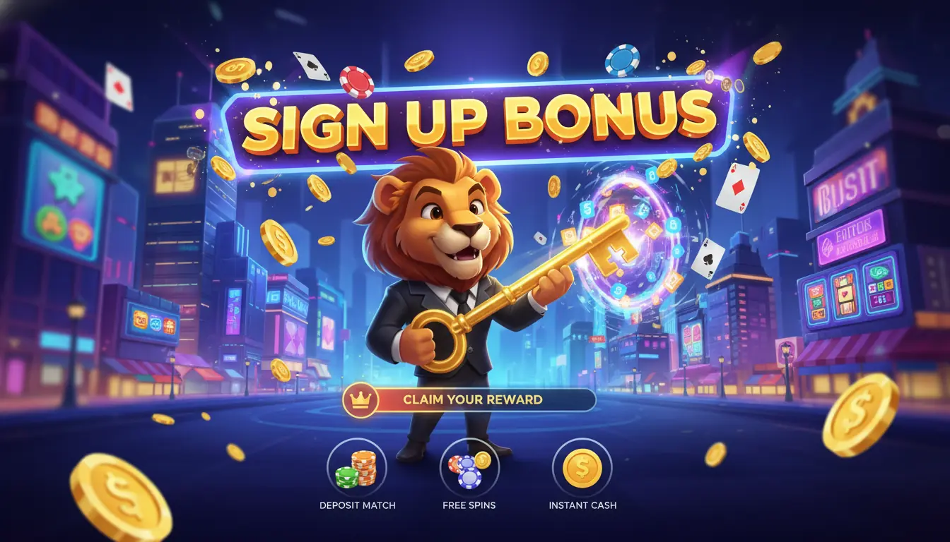 Sign up bonus Lucky casino